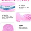 Breast Therapy Pack -2 Hot Cold - Breast Heating Pad Breastfeeding Relief - Breast Ice Packs for Engorgement & Nipple Gel Soothing Pads (Purple)