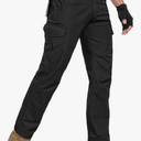 Men's Cargo Pants Ripstop Water Resistant Hiking Work Pants Outdoor Multi Pockets Army Tactical Pants (Not Belt) 38W*34L