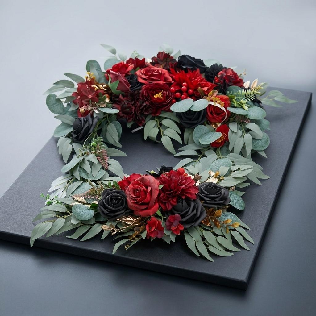 Artificial Wedding Arch Flowers Kit (Pack of 2) for Wedding Arch, Bridal Shower, Ceremony and Reception Backdrop Decoration