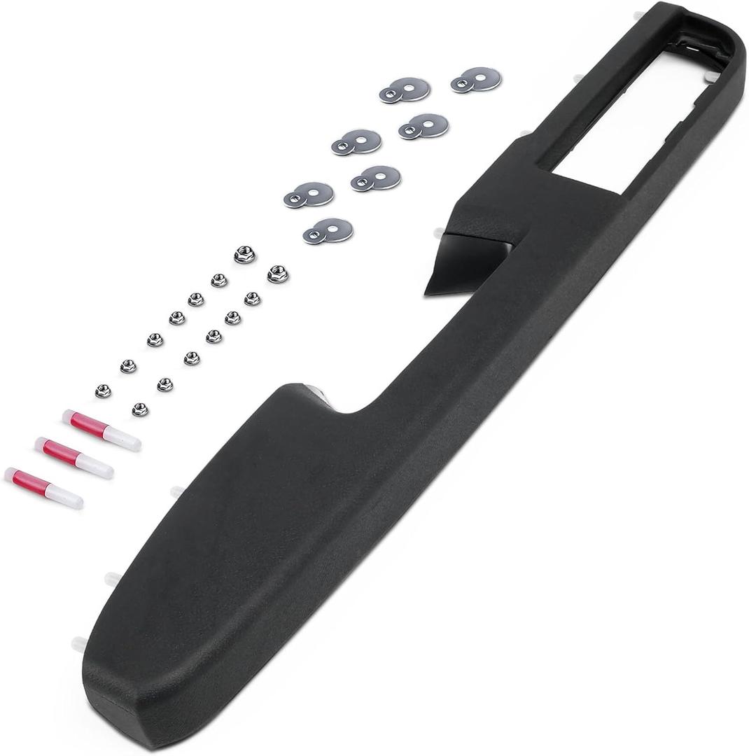 80994 Front Left Driver Side Armrest Repair Kit Fit for Chevy Silverado Suburban Tahoe Avalanche For GMC Sierra Yukon 2010-2014 Door Panel with Release Handle Above Armrest 27In - Black - GM# 84127280