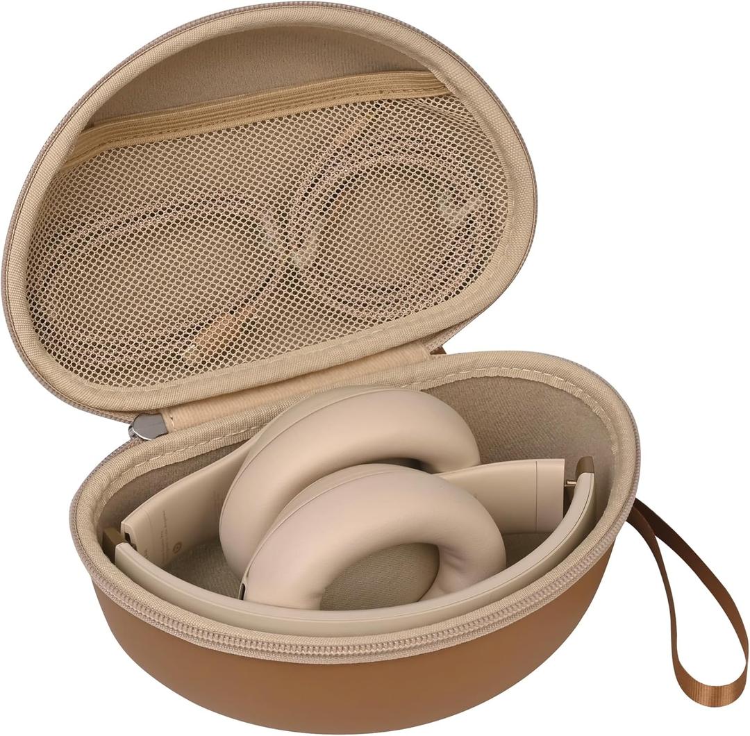 Portable Headphone Case for Beats Studio Pro / 3 Solo 3 Solo 4, Over Ear Headphone Storage Case with Large Space Pocket for Cables
