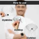 8 x 9Pcs Collar Extenders Button for Mens Shirts, Neck Extender Sewing Buttons Extender for Dress Shirts, Suits Cuffs, Coat, Jeans Pants for Men and Women (Black, White, Silver)