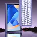 Keyboard Case for iPad Air 11 inch 2025(M3)/2024(M2)/Air 5/Air 4 with Pencil Holder, Cute Candy Color Round Key Detachable Keyboard aslo for iPad Pro 11 4th/3th/2nd/1st Gen ,Teal