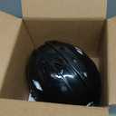 MyLec Pro Helmet with Chin Strap, Lightweight & Durable, High-Impact Plastic, Roller Hockey with Ventilation & Adjustable Elastic Straps, Secure Fit, 1/ 2" Foam Padding (Black, Large)