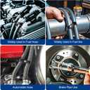 Hose Separator Clamps 10 Pack, AN8 Fuel Line Mounting Clamps 16.7mmfit for Fuel Line, Oil Line, Brake Line ABS+PC