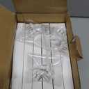 4x4 White Picture Frames Square Classic Natural Wood 6 Pack for Wall Mounting and Tabletop Display