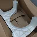 Squatty Potty Simple Curve Bathroom Toilet Stool 7" White