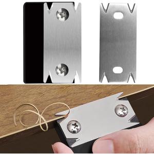 5 x Edge Banding Trimmer with 2 Pcs Reversible Blade, Edge Banding Iron for Woodworking Deburring, Edge Banding Cutter for PVC ABS Veneer Corners Wood