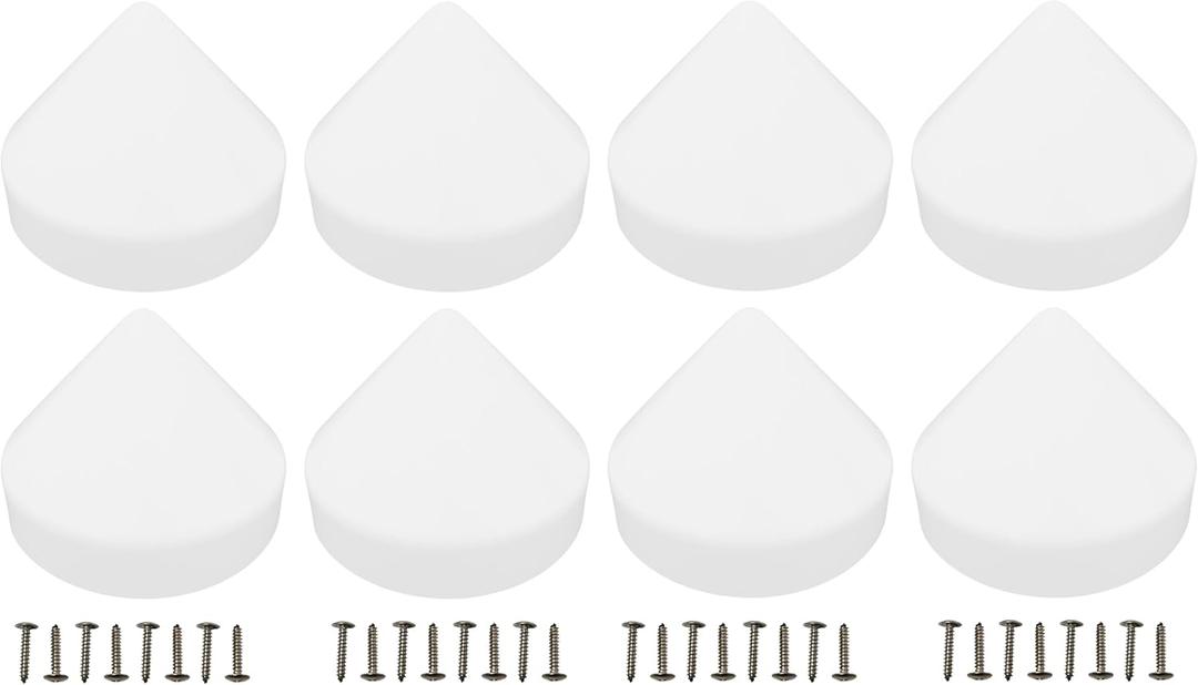 JSP Manufacturing 8 Pack Cone Marine Dock Piling Caps Now with More UV Protection 10+ Years Made in The USA, Dock Pylon Cover Caps for Marine Boat Docks, Floating Docks, Piers