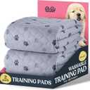 Super Absorbent Washable Pee Pads for Dogs - 2-Pack Superior Reusable Puppy Pads Pet Training Pads 100% Waterproof Dog Pee Pad Protects Against Urine Leakage Non-Slip Grip Prevents Slipping& Bunching