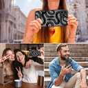 Compatible for iPhone 14 Pro Max Case with Bling Camera Lens Protector Cute Fashion Luruxy Black Snake 3D Pattern Slim Shockproof iPhone 14 Pro Max Case for Women Girls Men Boys