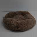 nononfish Puppy Beds for Small Dogs Washable - 23 Inches Round Faux Fur Pet Bed for Puppy and Cat Donut Fluffy Plush Orthopedic Doggy Beds Relief Improved Sleeping,Camel (23SmallPack of 1, Brown)