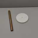 Paper Towel Holder Kitchen Standing Paper Towel Roll Holder with Marble Base for Bathroom Kitchen Countertop(Brushed Gold,White Base KZ22)