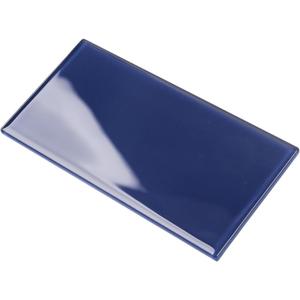 Lovdeco Peel and Stick Glass Subway Tile, 3 x 6 Inch, 5 Sq Ft, Cobalt Blue Glass for Bathroom Kitchen Backsplash Wall, 40-Pack