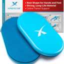 X-Protector Sliders for Working Out - 2 PCS - Double-Sided Exercise Sliders for Hard & Carpeted Floors - Gliders for Exercising! (Light Blue)
