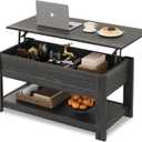 WLIVE Coffee Table, 39" Lift Top Coffee Table with Hidden Compartment and Storage Shelf for Living Room, Espresso (38 inches)