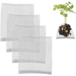 Plant Root Guard Gopher Wire,5 PCS 1 Gallon Plant Wire Baskets,Rust-Resistant Stainless Steel Gophers Moles Voles Mesh Baskets Protect Plant Roots Tubers Trees Flowers Crops