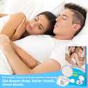 QUANROL Anti Snoring Devices, Silicone Nose Clip Stop Snoring, Snore Stopper Effective to Relieve Snoring, Snoring Solution Comfortable and Quieter Sleep, Clear
