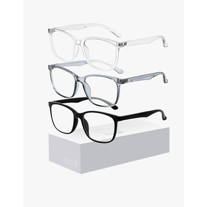 Blue-Light Blocking Glasses for Women Men - 3Pack Computer Reading/Gaming/TV/Phones Glasses Anti Eyestrain & UV Glare