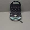 Bakers Friend Mini Donut Maker Machine for Home, 6 x 3'' Mini Doughnut Maker Machine, Donut Maker for Kids, Donut Maker, Donut Baking Pan, Donut Party, Aqua