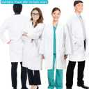 Lab Coat for Men&Women,Doctor Costume for Adults,White Long Sleeve Unisex Science Chemistry Lab Coat (XL)