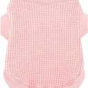 Cozy and Functional Dog Shirts for Small Puppies: Stretchable Pink Attire with Easy-On Design, Ideal for Chihuahuas and Yorkies - Enhance Comfort and Playfulness on Chill Days, Medium