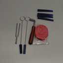 Piano Tuning Kit Professional Wrench Hammer Rubber Mutes Set Including 9 pcs Tuning Tools for Piano Tuning with Tuner