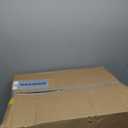 IRIS USA Cat Litter Box, Large Cat Box Enclosure, Top Entry with Litter Catching Lid, Enclosed with Scoop, White/Gray (White w/ Scoop)
