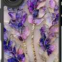 DEENAKIN for iPhone 16 Case Cute,Aesthetic Floral Hard Shell Cover | Compatible with Magsafe,Trendy Unique Cool Retro Western Coquette Protective Slim Phone Cover for Women Girls