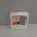 Accordion Partition Curtain with Ceiling Track - Space-Saving Room Divider, Tool-Free Installation(Blue 100" W x 96" L-Pack of 1)