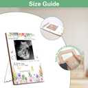 Wildflower Ultrasound Picture Frame, Baby in Bloom Baby Shower Decorations, Gender Reveal & Sonogram Picture Keepsake, Pregnancy Gifts for New Moms, Pregnancy Announcement Memory Frame