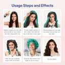 LitBear Heatless Curls Overnight, 2 Sizes of Soft Hair Rollers for Women with Bonnet to Sleep In, No Heat Hair Curlers Set with Scrunchies and Clips, for Long and Medium Hair (Green)