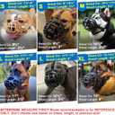Mayerzon Dog Muzzle, Breathable Basket Muzzles for Small, Medium, Large and X-Large Aggressive Dogs Beagle German Shepherd Doberman, Cage Mouth Guard Stop Biting Chewing for Grooming Training