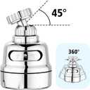 Faucet Extender 1pc Sink Aerator Rotatable Kitchen Faucet Head Replacement Pndbnq Faucet Sprayer Attachment Universal Faucet Nozzle Filter Adapter with Adjustable 3 Modes for Cold and Hot Water Output