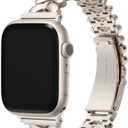 Kolgios 38/ 40/ 41mm Starlight Classy Women Smartwatch Band Compatible for Apple Watch Bands Series 9/ 8/ 7/ SE/ 6/ 5 Adjustable Replacement Bracelet For Iwatch 8/ 9 Gift for Her