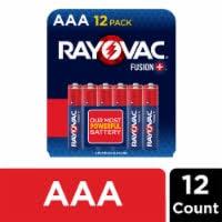 Rayovac Fusion AAA Batteries, Premium Alkaline Triple A Batteries (8 Battery Count) Red, Silver