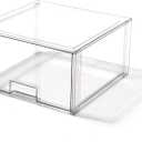 BINO | Stackable Storage Drawers, Tall X-Large - Clear | THE CRATE COLLECTION | Storage Bins With Drawers | Bathroom Organizers | Under Sink Organizer | Vanity Cabinet Home Organization