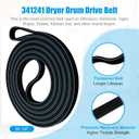 Belt Upgraded4392065 Dryer Repair Kit,Including Rollers 349241t,Idler 691366,Belt 341241,Replacement Parts for whirlpool,kenmore,admiral,amana,crosley,estate,inglis,kitchenaid,roper,maytag