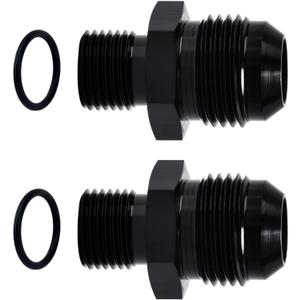 EVIL ENERGY 10AN Male Flare to M16 x 1.5mm Male Metric Fitting Adapter Aluminium Alloy 2PCS
