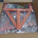 Portable Wire Spool Rack Cable Caddy - Steel Dispenser Holder With Wheels for up to 28" Diameter Spools, 220 Lbs Capacity (Orange)
