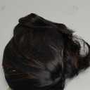 Black Mixed Brown Wig for Black Women 14 Inch Short Wavy Hair Wigs Curly Bob Wig with Bangs Wigs Shoulder Length Wigs for Black Women Bob Style Synthetic Heat Resistant