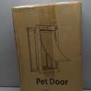 Dog Door for Wall, All Aluminum Large Doggy Door Doggie door, Pet Door Easy to Install, 2 Magnetic Flaps Energy Efficient, Wide Telescoping Tunnel for Interior & Exterior Walls, Pet Up to 110 Lb-Black