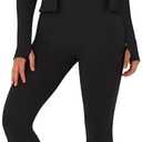 OLCHEE Womens Workout Sets 3 Piece Seamless Long Sleeve Jacket Scrunch Butt Leggings Racerback Sports Bra Yoga Gym Outfits