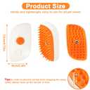 2 x Nepfaivy Cat Steam Brush for Shedding - Steamy Cat Brush for Indoor Cats, Rechargeable Steaming Dog Brush, Pet Spray Hair Removal Comb for Massage, Spritz Defur Comb Mist Water Steamer