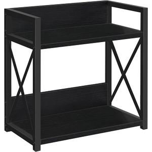 YINMIT Countertop Shelf Organizer,Coffee Bar Accessories,Spice Rack,Coffee Counter Shelf,2 Tier Coffee Organizer Station for Mugs,Cups,Cream,Syrup(Black, Large)