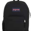 JanSport Cross Town Backpack 17" x 12.5" x 6" - Simple Bag for Everyone with 1 Main Compartment, Front Utility Pocket - Premium Class Accessories - Black