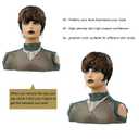 Pixie Cut Short Wig For Black Women Pixie Cut Wig Short Black Layered Wavy Wigs For Women Natural Wavy Short Wig (Black Mixed Brown)