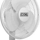 EZ-Chill 16 Oscillating Pedestal Fan, 3-speed Options, 90-Degree Oscillating Head, Adjustable Height and Tilt, Powerful Air Flow, White, MTSP15-16AZ