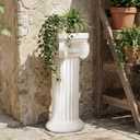 2 Pack 21.7 Inch Roman Column and Pillar Plant Pedestal, Simple