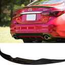 2014-2024 Glossy Black Rear Trunk Spoiler Wing Compatible with Infiniti Q50 Luxe Edition Sport Red Sport 400 Q50S 2015 2016 2017 2018 2019 2020 2021 2022 2023